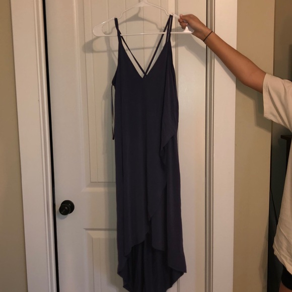 Lush navy blue high low low back dress - Picture 1 of 2